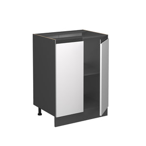 Vicco Mobiletto base cucina Bianco 60 cm PL Marmo