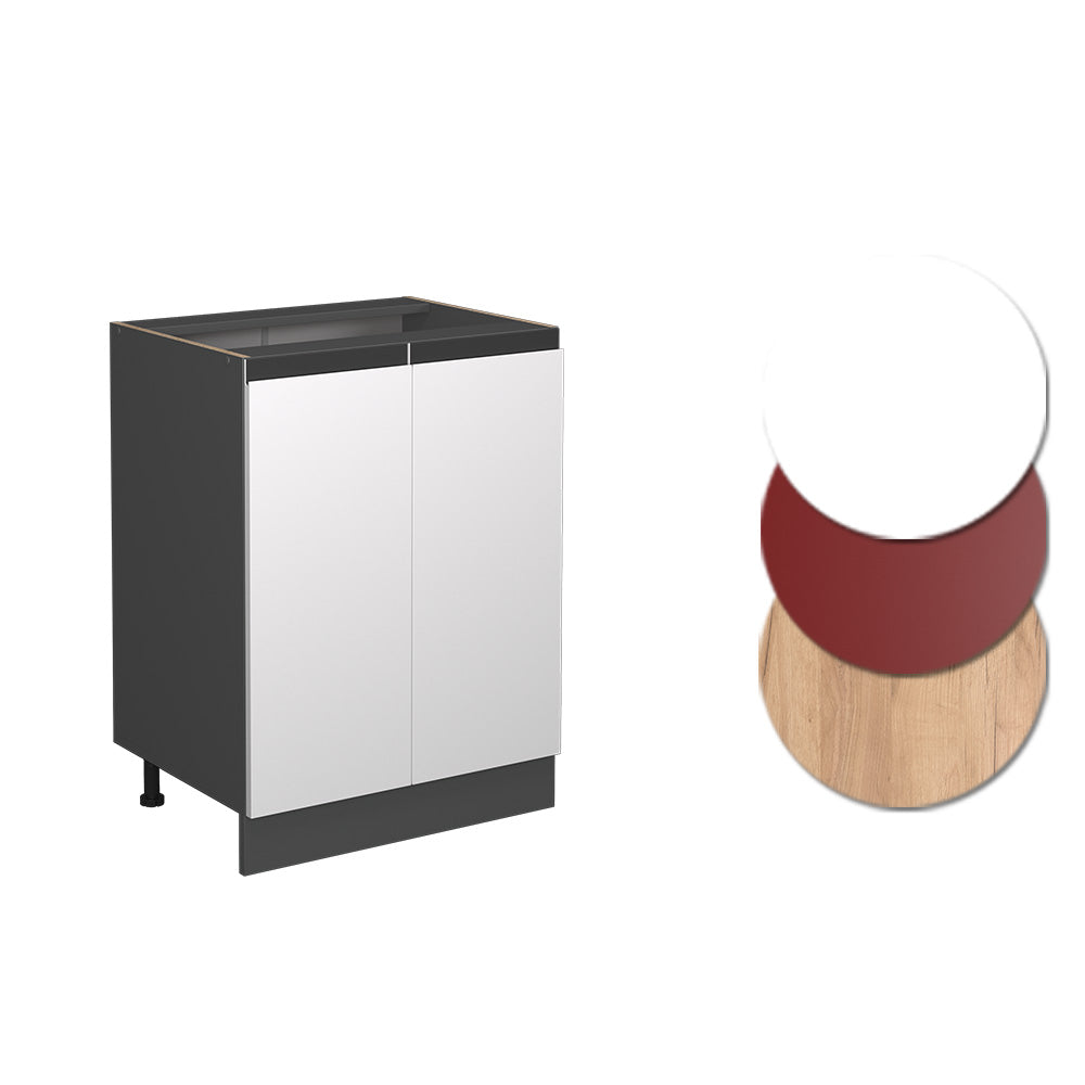 Vicco Mobiletto base cucina Bianco 60 cm PL Marmo