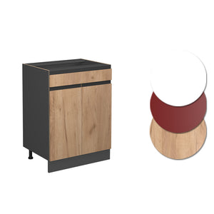 Vicco Mobiletto base per cucina Quercia dorata 60 cm , PL Rovere