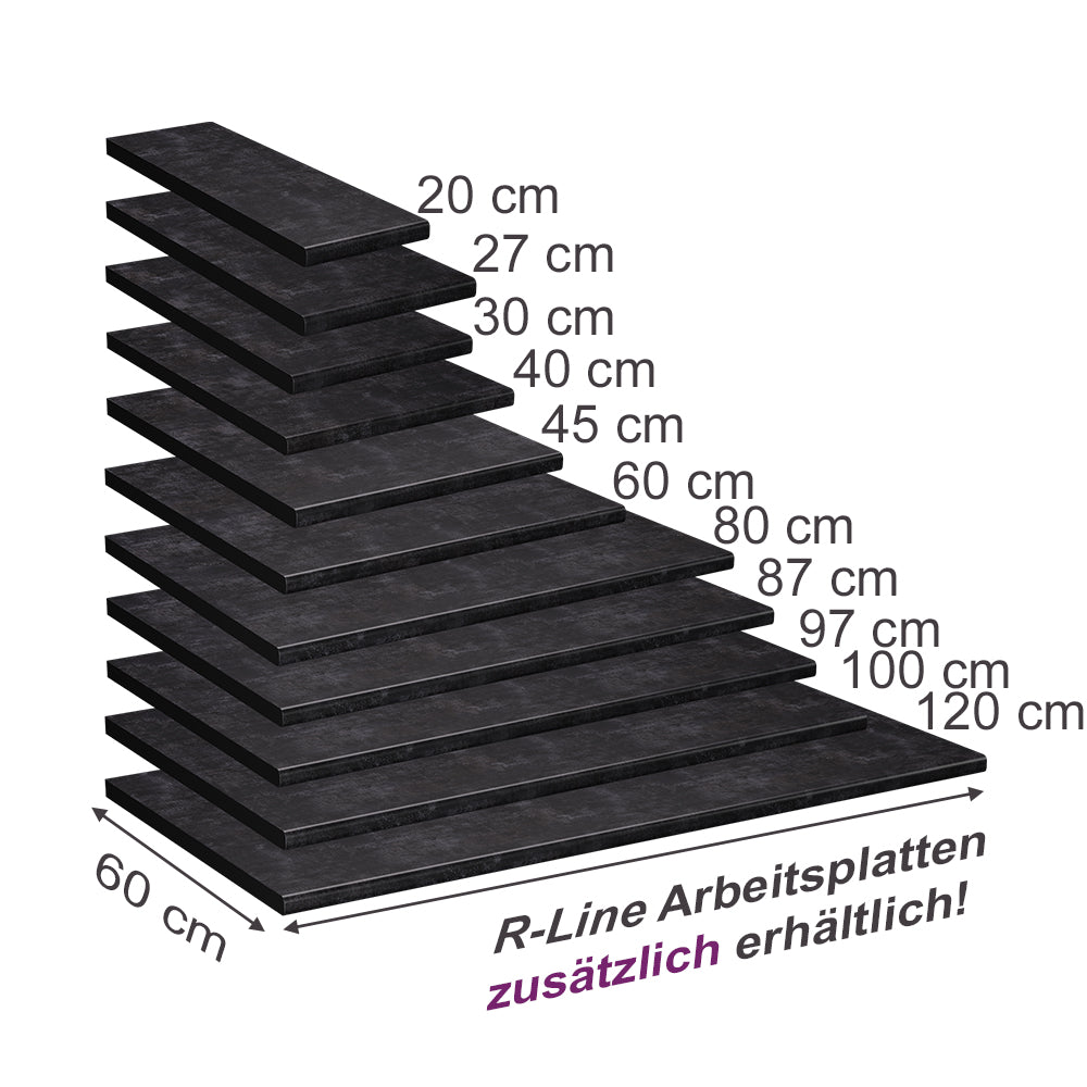Vicco Top cucina Antracite 97 cm