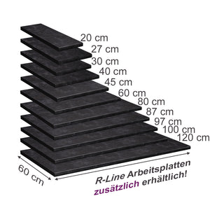 Vicco Top cucina Antracite 97 cm