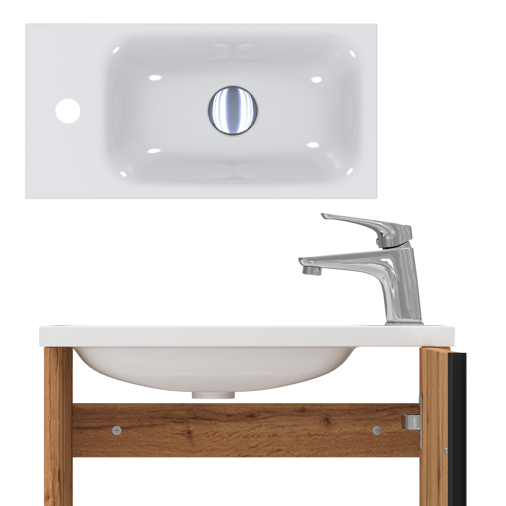 Vicco Set di mobili da bagno Quercia dorata 2 parti