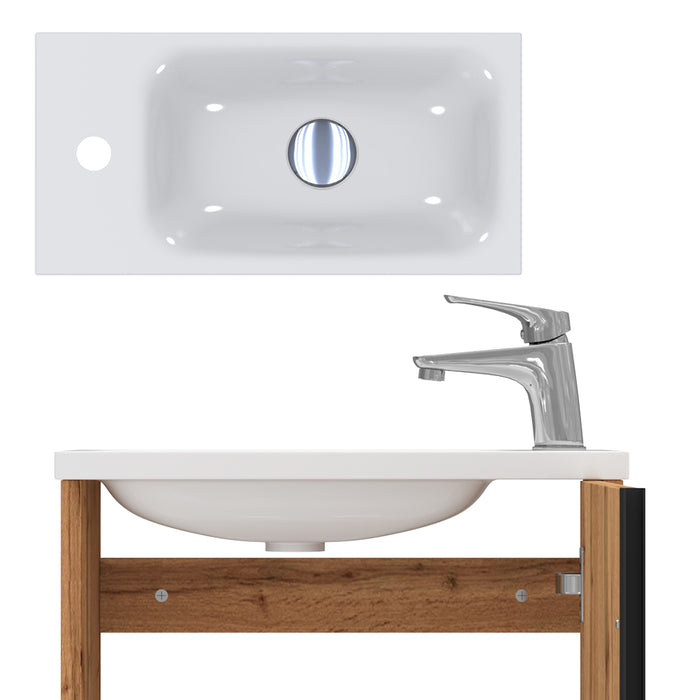 Vicco Set di mobili da bagno Quercia dorata 2 parti