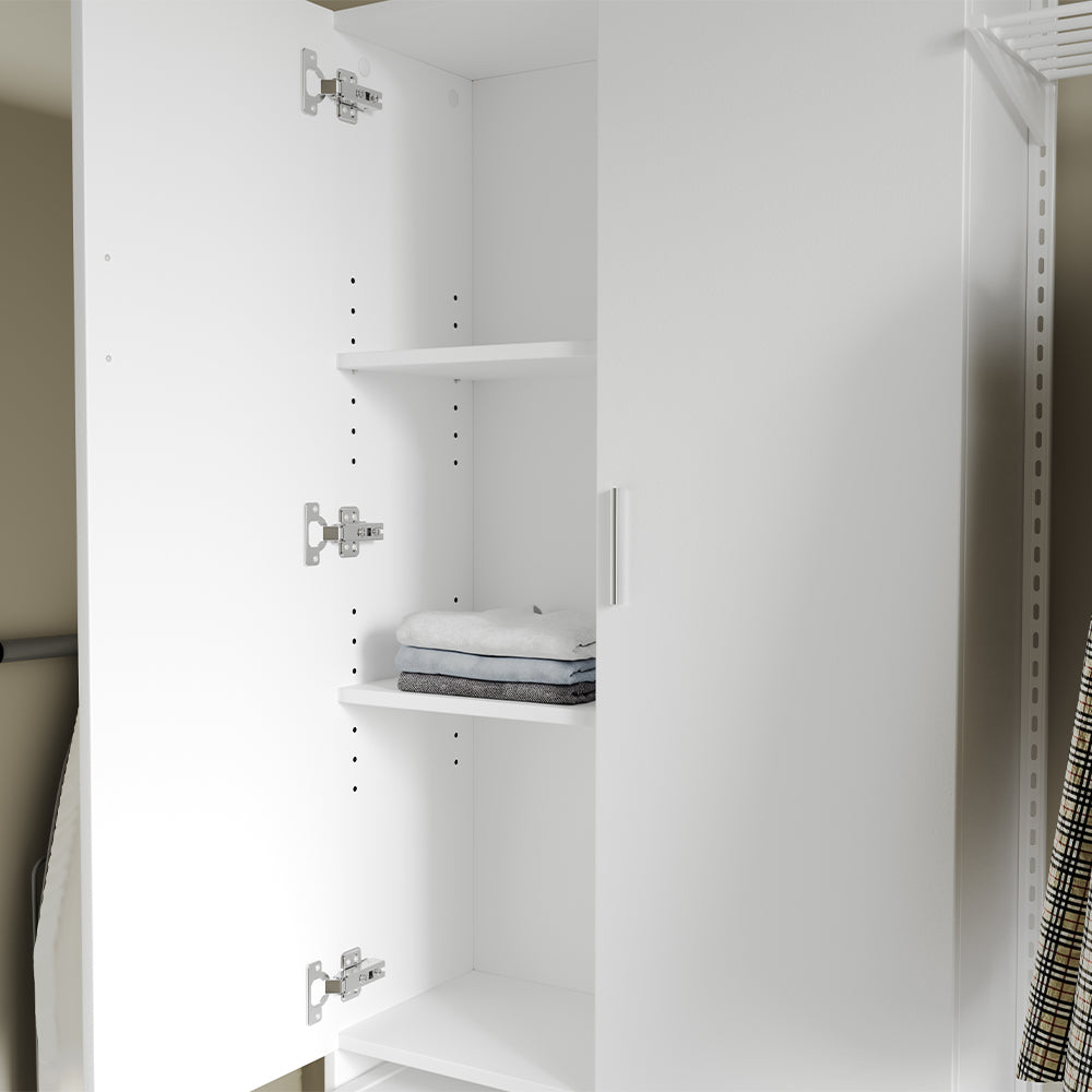 Vicco Mobile porta lavatrice Bianco 64 x 190 cm con 2 ante lunghe