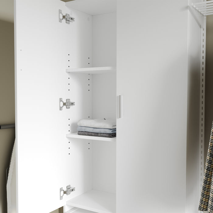 Vicco Mobile porta lavatrice Bianco 64 x 190 cm con 2 ante lunghe