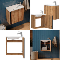 Vicco Set di mobili da bagno Quercia dorata 2 parti