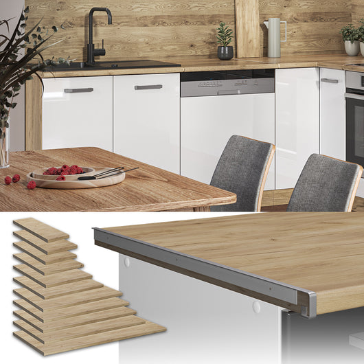 Vicco Top cucina Quercia dorata 120 cm