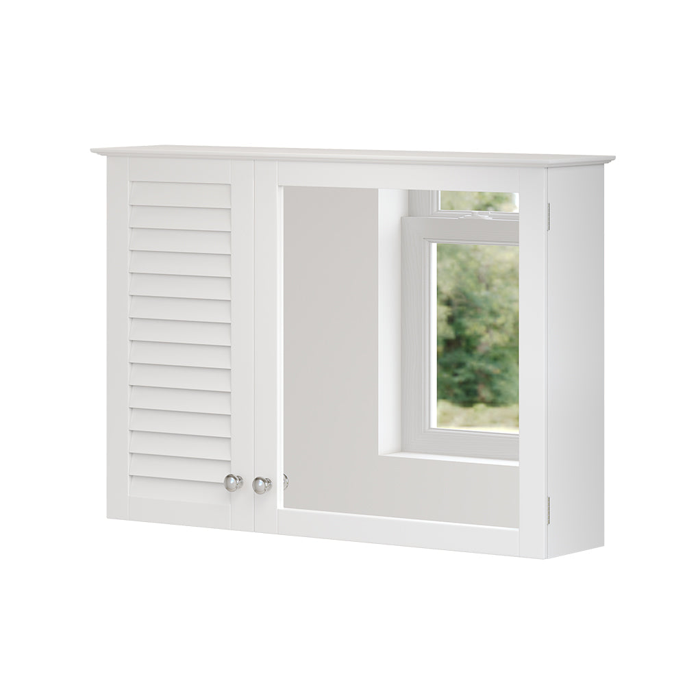 Vicco Specchio contenitore bagno Bianco 68 x 48 cm con 2 porte