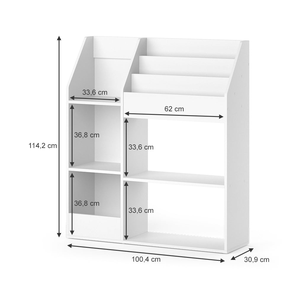 Vicco Libreria bambini Bianco 100.4 x 114.2 cm Senza box pieghevole
