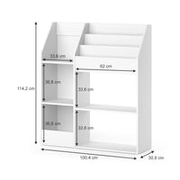 Vicco Libreria bambini Bianco 100.4 x 114.2 cm Senza box pieghevole