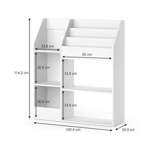Vicco Libreria bambini Bianco 100.4 x 114.2 cm Senza box pieghevole