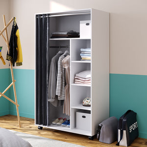 Vicco  Armadio  multifunzione  Bianco 100 x 168  cm