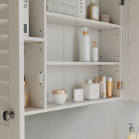 Vicco Specchio contenitore bagno Bianco 68 x 48 cm con 2 porte