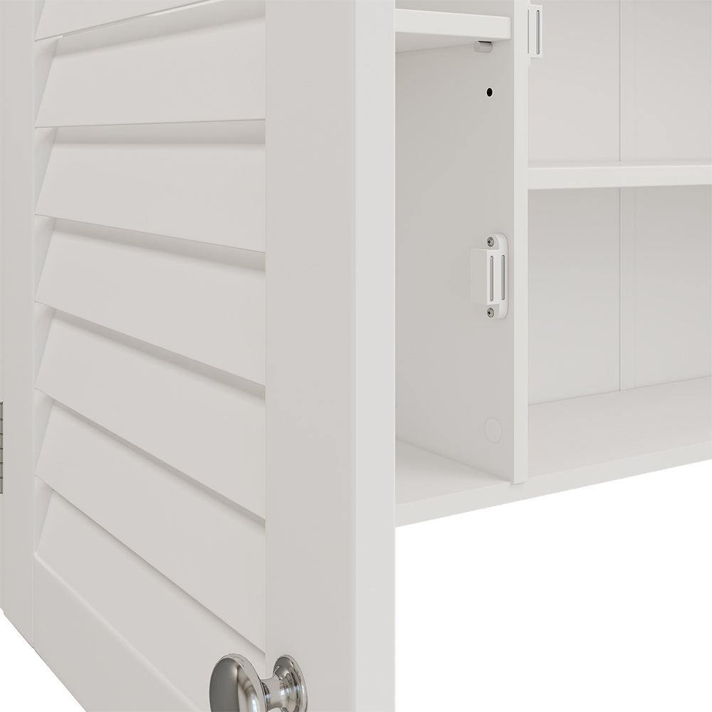 Vicco Specchio contenitore bagno Bianco 68 x 48 cm con 2 porte