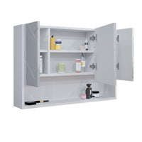 Vicco Specchio contenitore bagno Bianco lucido 80.1 x 55 cm