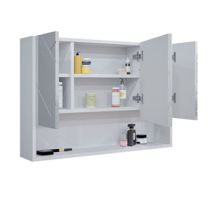 Vicco Specchio contenitore bagno Bianco lucido 80.1 x 55 cm