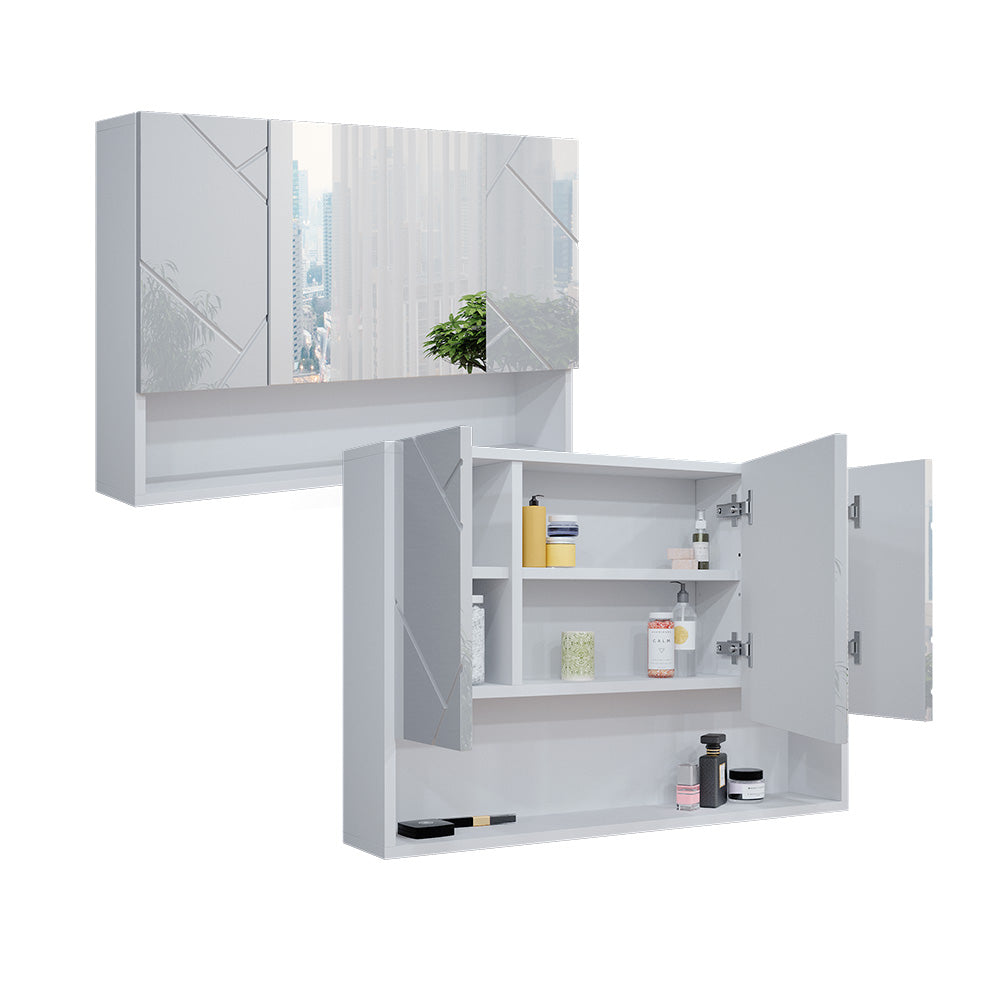 Vicco Specchio contenitore bagno Bianco lucido 80.1 x 55 cm