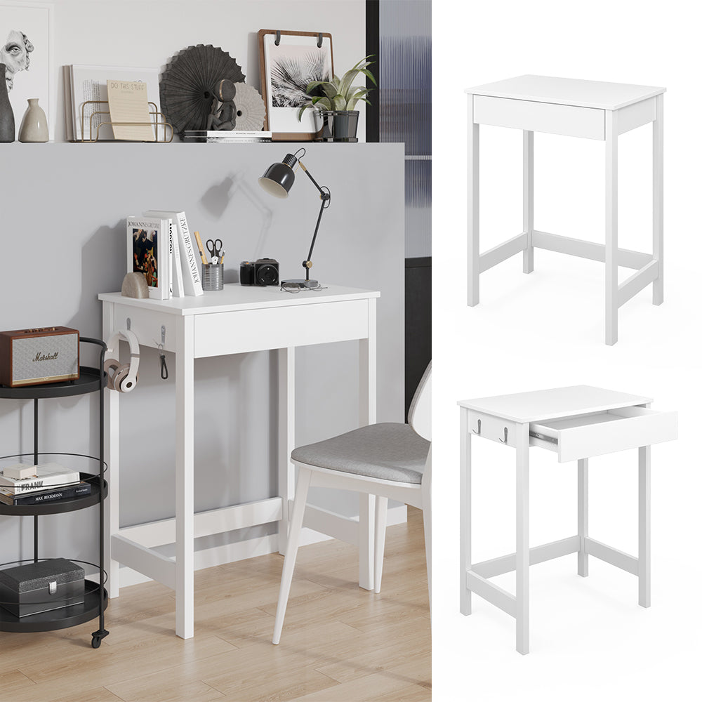 Vicco Scrivania Bianco 60 x 40 cm con cassetto