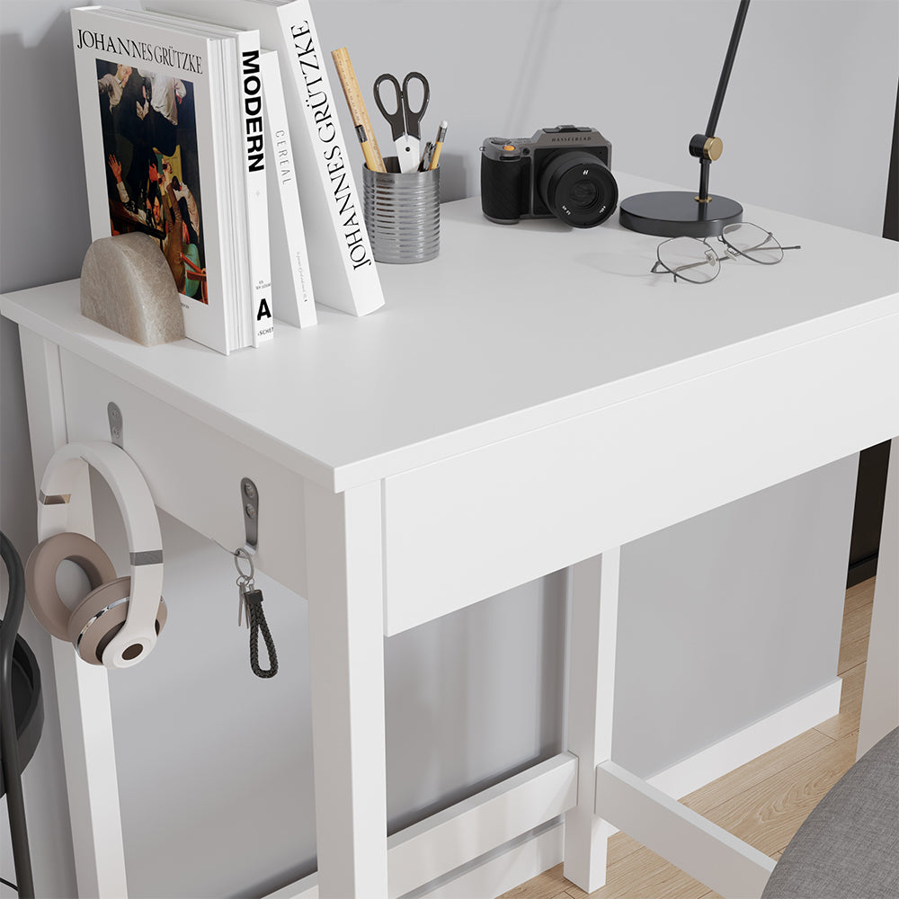 Vicco Scrivania Bianco 60 x 40 cm con cassetto