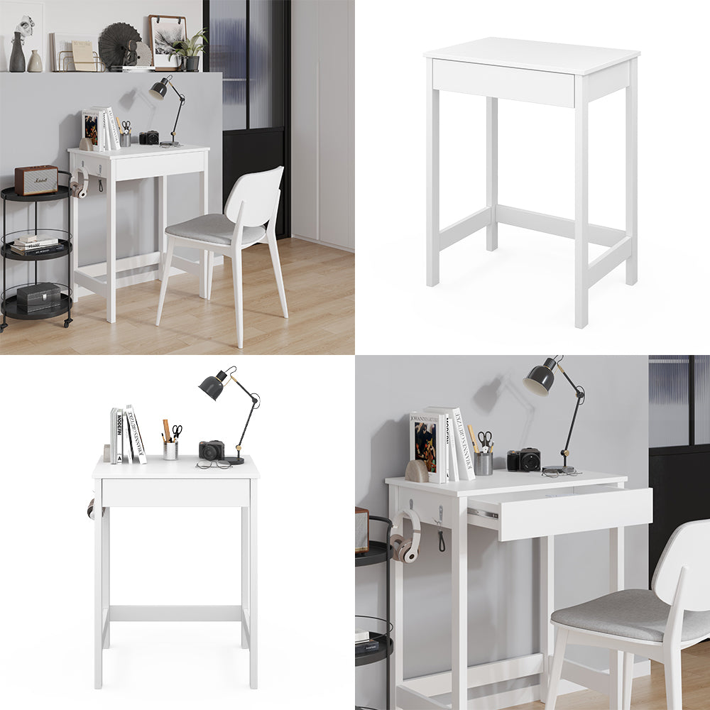 Vicco Scrivania Bianco 60 x 40 cm con cassetto