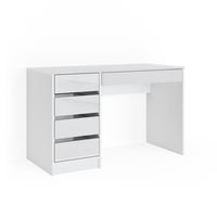 Tavolino Vicco bianco, lucido, 55 cm