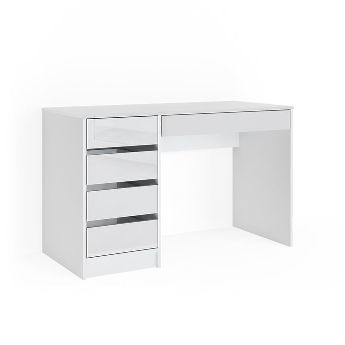 Tavolino Vicco bianco, lucido, 55 cm