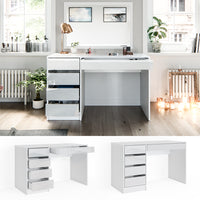 Tavolino Vicco bianco, lucido, 55 cm