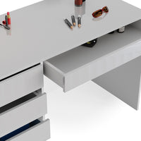 Tavolino Vicco bianco, lucido, 55 cm