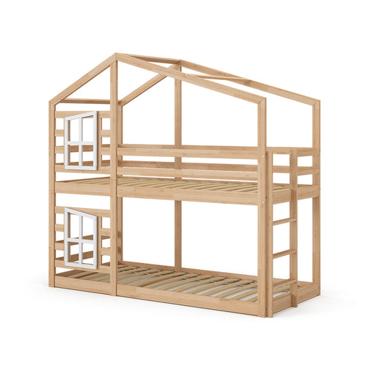 Vitalispa Letto a castello Legno naturale 90x200 cm