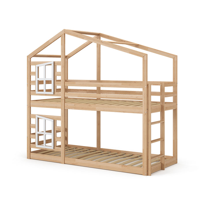 Vitalispa Letto a castello Legno naturale 90x200 cm