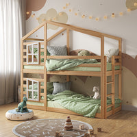 Vitalispa Letto a castello Marrone 90x200 cm con 2 materassi