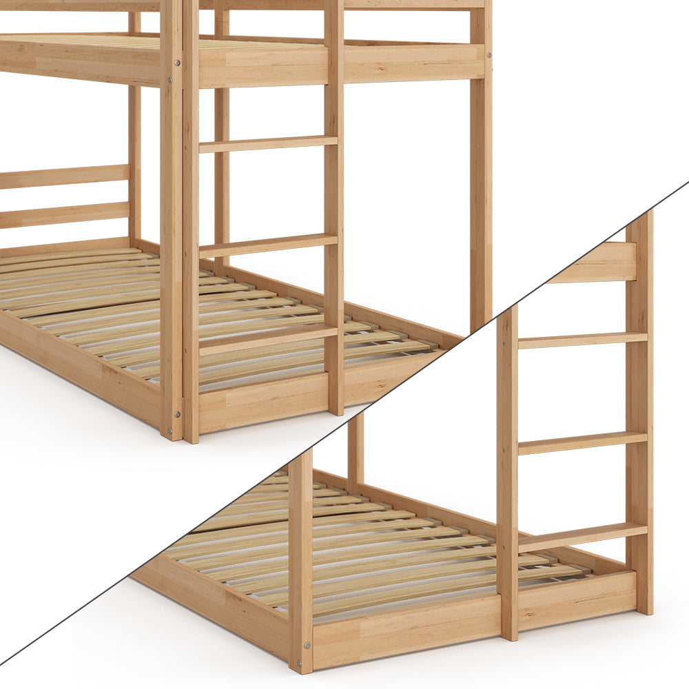 Vitalispa Letto a castello Legno naturale 90x200 cm