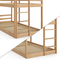 Vitalispa Letto a castello Legno naturale 90x200 cm