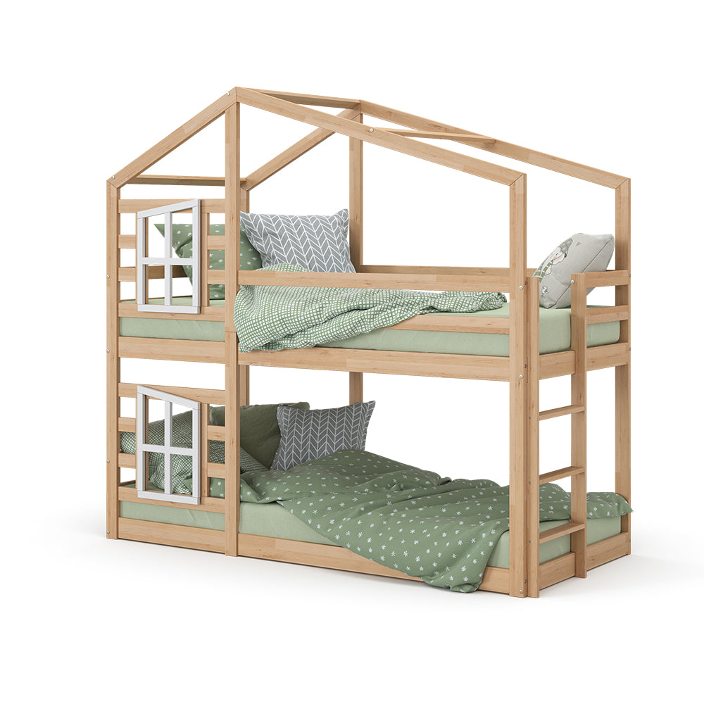 Vitalispa Letto a castello Legno naturale 90x200 cm