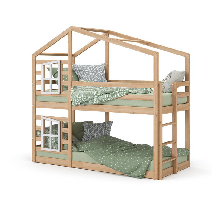 Vitalispa Letto a castello Legno naturale 90x200 cm