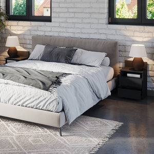 Vicco Comodino camera da letto Nero 32.3 x 59.1 cm