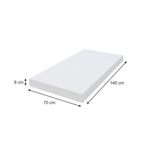Vitalispa Materasso bambini Bianco 140 x 70 cm