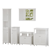 Vicco Set di mobili da bagno Bianco 5 parti