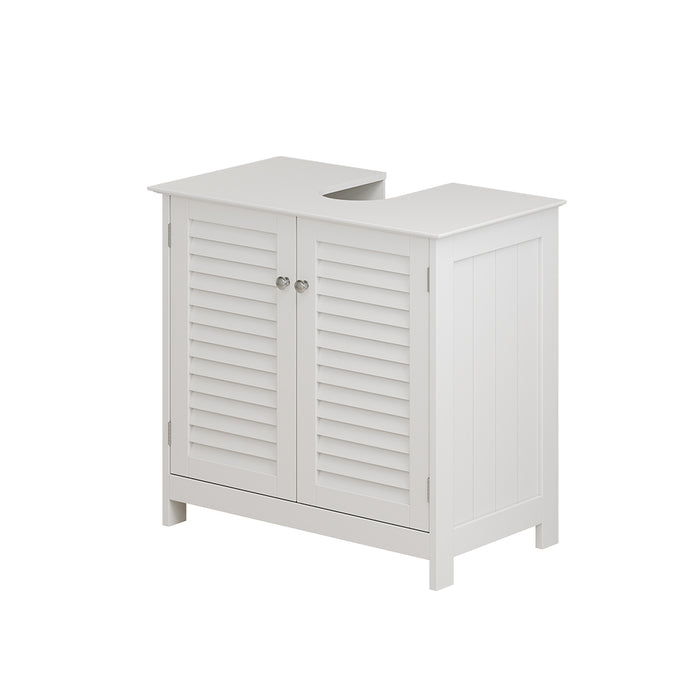 Vicco Mobile sottolavabo per bagno Bianco 60 x 58 cm con 2 porte