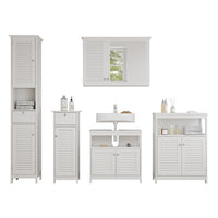 Vicco Set di mobili da bagno Bianco 5 parti