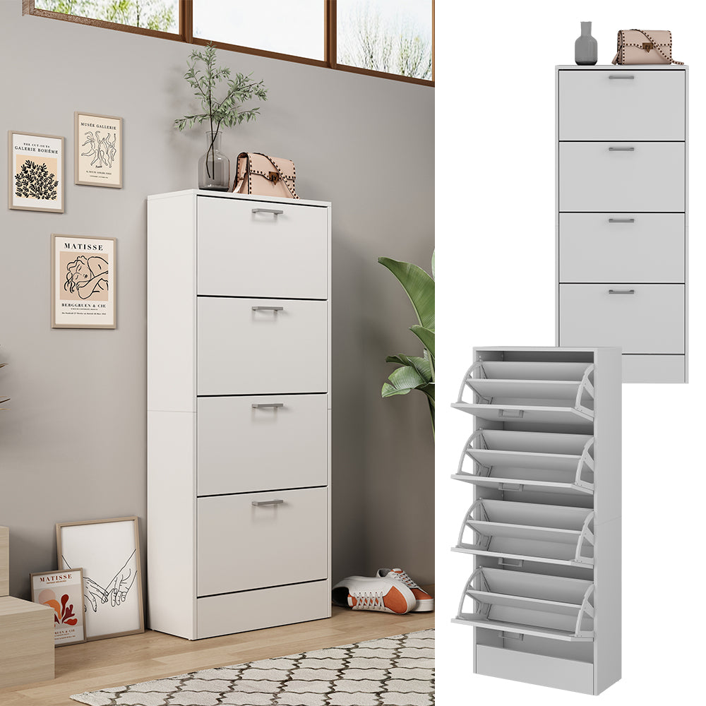 Vicco Scarpiera da ingresso Bianco 63 x 150 cm