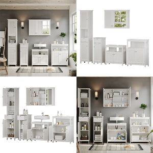 Vicco Set di mobili da bagno Bianco 5 parti