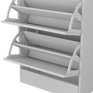 Vicco Scarpiera da ingresso Bianco 63 x 150 cm