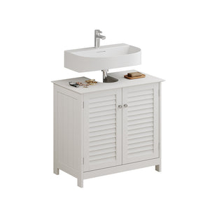 Vicco Mobile sottolavabo per bagno Bianco 60 x 58 cm con 2 porte