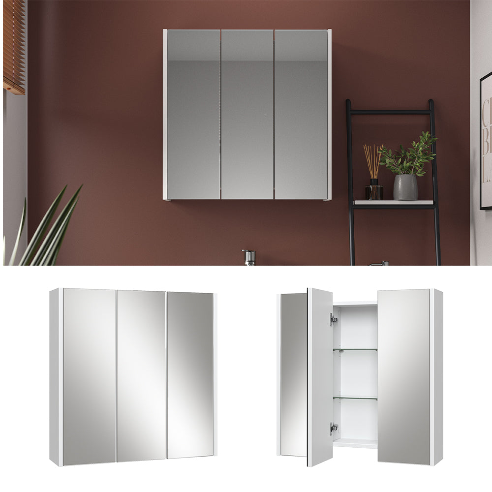 Vicco Specchio contenitore bagno Bianco 67.4 x 68 cm