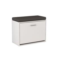 Vicco Panca scarpiera da ingresso Bianco 60 x 49.5 cm con ripiano