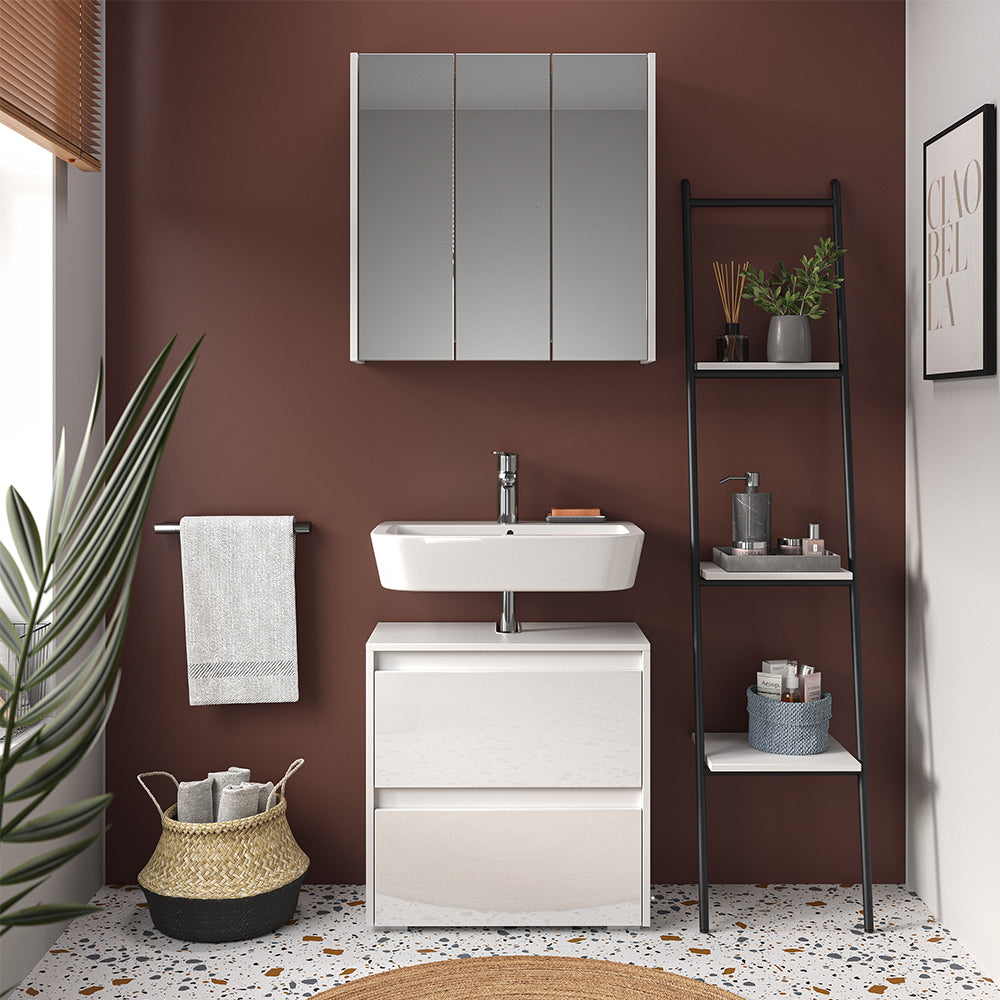 Vicco Specchio contenitore bagno Bianco 67.4 x 68 cm