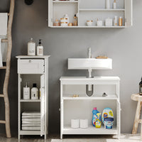 Vicco Set di mobili da bagno Bianco 3 parti, opzione 1