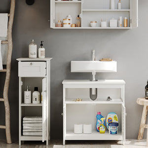 Vicco Set di mobili da bagno Bianco 3 parti, opzione 1