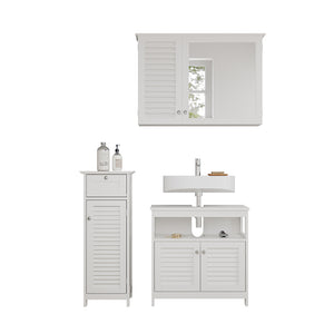 Vicco Set di mobili da bagno Bianco 3 parti, opzione 1